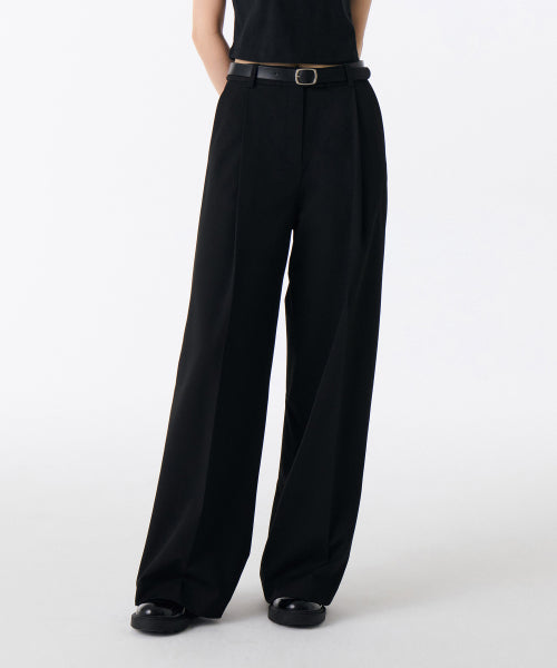 MUSINSA STANDARD WOMAN MUSINSA STANDARD WOMAN Slacks Low Waist [Black]