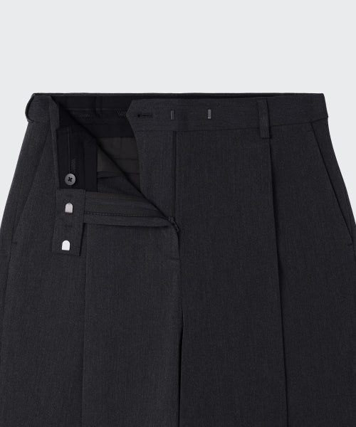 MUSINSA STANDARD WOMAN MUSINSA STANDARD WOMAN Slacks Low Waist Charcoal Gray