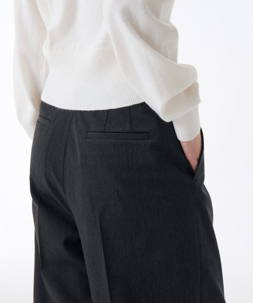 MUSINSA STANDARD WOMAN MUSINSA STANDARD WOMAN Slacks Low Waist Charcoal Gray