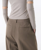 MUSINSA STANDARD WOMAN MUSINSA STANDARD WOMAN Slacks Low Waist Deep Tuck Dusty Beige