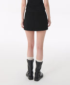 MUSINSA STANDARD WOMAN MUSINSA STANDARD WOMAN Women's low rise mini skirt (black)