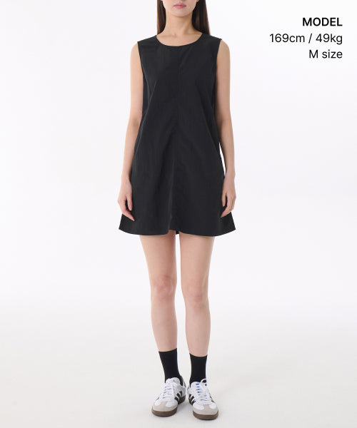 MUSINSA STANDARD WOMAN MUSINSA STANDARD WOMAN Women's Nylon Mini Dress (Black)