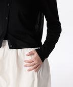 MUSINSA STANDARD WOMAN MUSINSA STANDARD WOMAN Women's Sheer Round Neck Cardigan [Black]