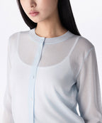 MUSINSA STANDARD WOMAN MUSINSA STANDARD WOMAN Cardigan Sheer Pastel Blue