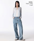 MUSINSA STANDARD WOMAN MUSINSA STANDARD WOMAN Cardigan Sheer Pastel Blue