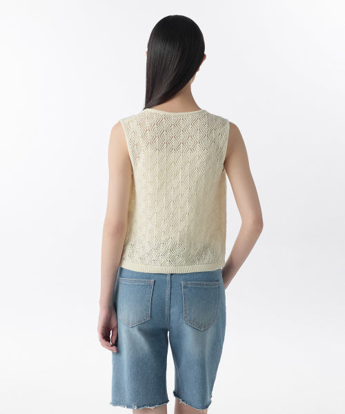 MUSINSA STANDARD WOMAN MUSINSA STANDARD WOMAN Women's Knit Vest [Cream]