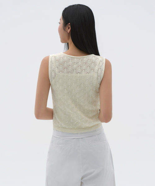 MUSINSA STANDARD WOMAN MUSINSA STANDARD WOMAN Women's Knit Vest [Cream]