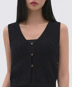 MUSINSA STANDARD WOMAN MUSINSA STANDARD WOMAN Women's Knit Vest Black