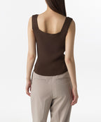 MUSINSA STANDARD WOMAN MUSINSA STANDARD WOMAN Women's Knit Sleeveless Top (Brown)