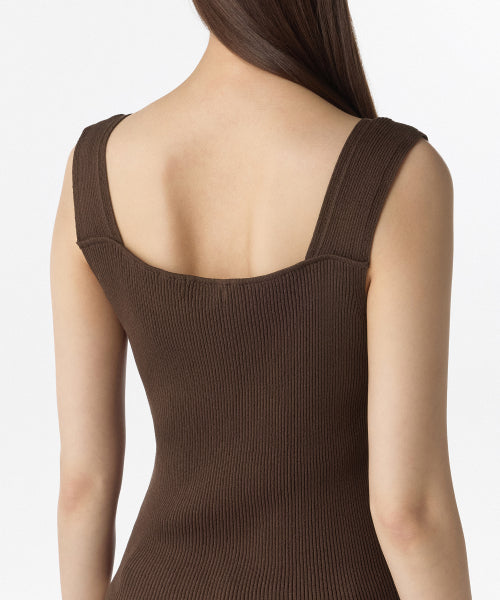 MUSINSA STANDARD WOMAN MUSINSA STANDARD WOMAN Women's Knit Sleeveless Top (Brown)