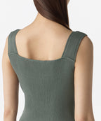 MUSINSA STANDARD WOMAN MUSINSA STANDARD WOMAN Women's Ribbed V-neck Knit Sleeveless Top [Sage]
