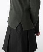 MUSINSA STANDARD WOMAN MUSINSA STANDARD WOMAN Women's Ribbed Slim Cardigan Dark Gray