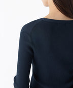 MUSINSA STANDARD WOMAN MUSINSA STANDARD WOMAN Women's Ribbed Slim Cardigan Dark Navy