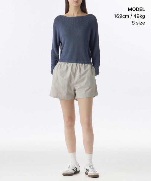 MUSINSA STANDARD WOMAN MUSINSA STANDARD WOMAN Women's Knitwear Sheer Knit [Blue Gray]