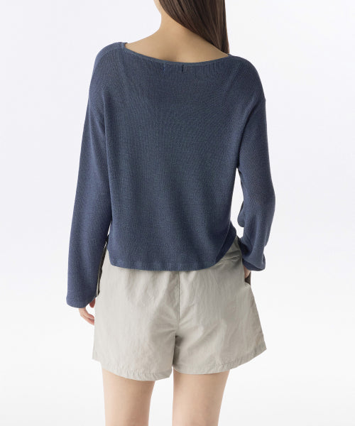 MUSINSA STANDARD WOMAN MUSINSA STANDARD WOMAN Women's Knitwear Sheer Knit [Blue Gray]