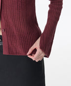 MUSINSA STANDARD WOMAN MUSINSA STANDARD WOMAN Women's Vertical Crochet Slim Collared Cardigan (Size M)