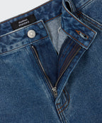 MUSINSA STANDARD WOMAN MUSINSA STANDARD WOMAN Women's Carpenter Bermuda Denim Pants [Medium Indigo]