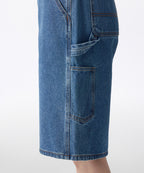 MUSINSA STANDARD WOMAN MUSINSA STANDARD WOMAN Women's Carpenter Bermuda Denim Pants [Medium Indigo]