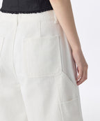 MUSINSA STANDARD WOMAN MUSINSA STANDARD WOMAN Women's Carpenter Bermuda Denim Pants (White)