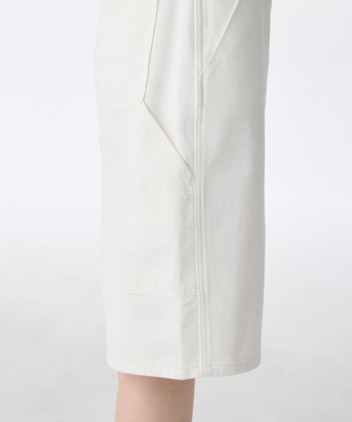 MUSINSA STANDARD WOMAN MUSINSA STANDARD WOMAN Women's Carpenter Bermuda Denim Pants (White)