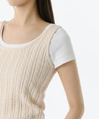 MUSINSA STANDARD WOMAN MUSINSA STANDARD WOMAN Women's Cable Knit Sleeveless Top (Size L)