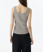 MUSINSA STANDARD WOMAN MUSINSA STANDARD WOMAN Women's Cable Knit Sleeveless Top (Light Warm Gray)