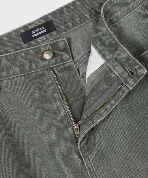 MUSINSA STANDARD WOMAN MUSINSA STANDARD WOMAN Denim Wide Pants Khaki Gray