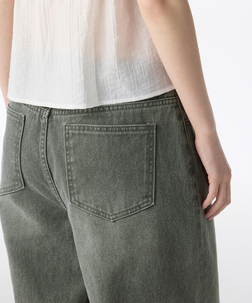 MUSINSA STANDARD WOMAN MUSINSA STANDARD WOMAN Denim Wide Pants Khaki Gray