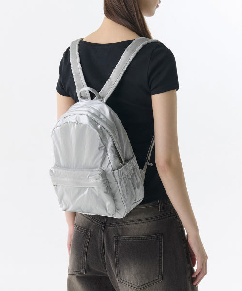 MUSINSA STANDARD WOMAN MUSINSA STANDARD WOMAN Shiny Mini Backpack Silver