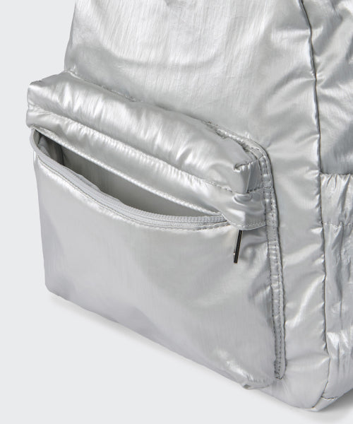 MUSINSA STANDARD WOMAN MUSINSA STANDARD WOMAN Shiny Mini Backpack Silver