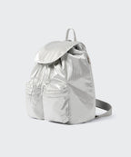 MUSINSA STANDARD WOMAN MUSINSA STANDARD WOMAN Women's Shiny Flap Mini Backpack Silver