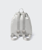 MUSINSA STANDARD WOMAN MUSINSA STANDARD WOMAN Women's Shiny Flap Mini Backpack Silver