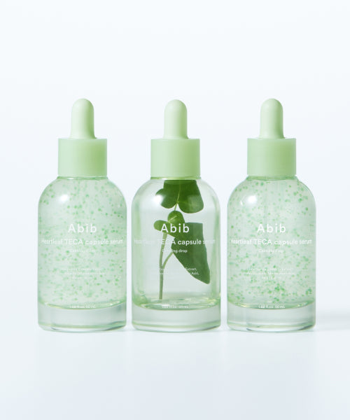 Abib Houttuynia cordata Teca Capsule Serum Calming Drop 50ml + Resurrection plant Paha Toner Skin Booster 30ml