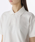 MUSINSA STANDARD WOMAN MUSINSA STANDARD WOMAN Women's Relaxed Crop Pique Polo Shirt (White)