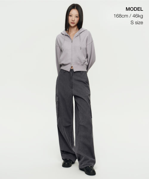 MUSINSA STANDARD WOMAN MUSINSA STANDARD WOMAN Hoodie Women's Volume Crop Zip-up