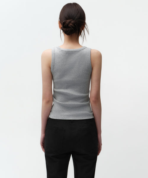 MUSINSA STANDARD WOMAN MUSINSA STANDARD WOMAN Essential Tank Top Medium Gray