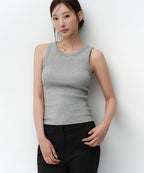 MUSINSA STANDARD WOMAN MUSINSA STANDARD WOMAN Essential Tank Top Medium Gray