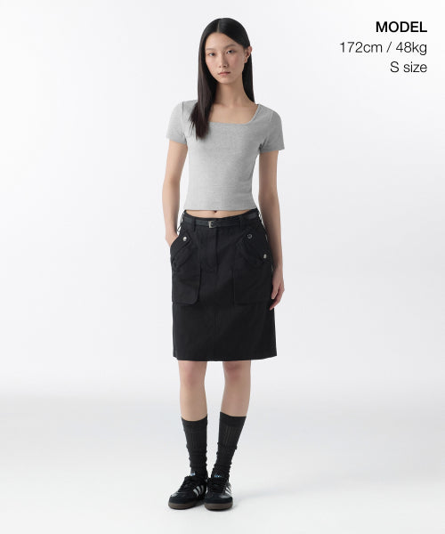 MUSINSA STANDARD WOMAN MUSINSA STANDARD WOMAN T-Shirt Medium Gray