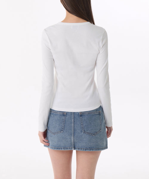 MUSINSA STANDARD WOMAN MUSINSA STANDARD WOMAN T-Shirt Slim Fit