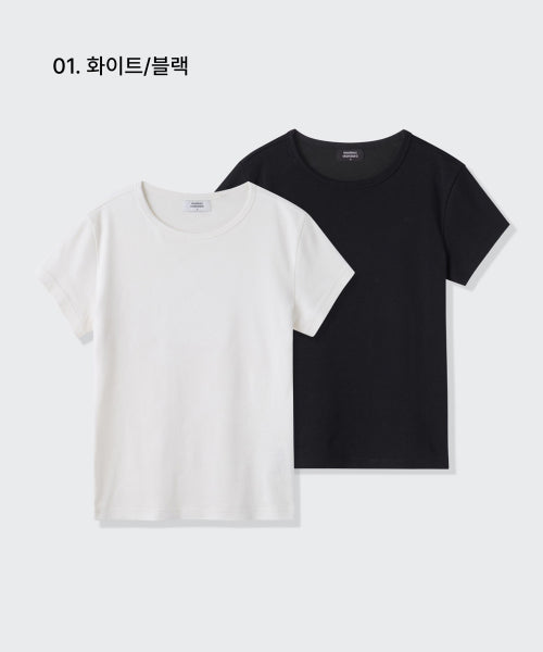 MUSINSA STANDARD WOMAN MUSINSA STANDARD WOMAN T-Shirt 2 Pack