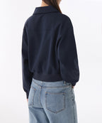 MUSINSA STANDARD WOMAN MUSINSA STANDARD WOMAN Sweatshirt Collared Navy