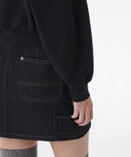 MUSINSA STANDARD WOMAN MUSINSA STANDARD WOMAN Women's Double Knit Collared Sweatshirt [Black]