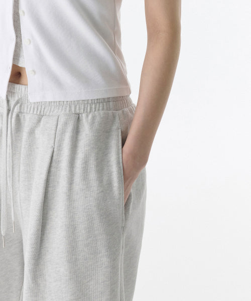MUSINSA STANDARD WOMAN MUSINSA STANDARD WOMAN Sweatshirt Women's One Tuck Bermuda Sweatpants (Size)