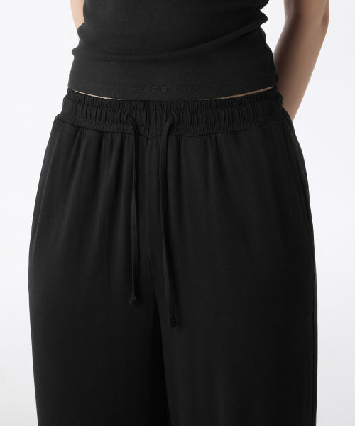 MUSINSA STANDARD WOMAN MUSINSA STANDARD WOMAN Women's Jersey Wide Lounge Pants [Black]