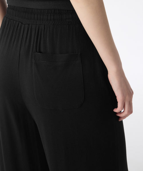 MUSINSA STANDARD WOMAN MUSINSA STANDARD WOMAN Women's Jersey Wide Lounge Pants [Black]