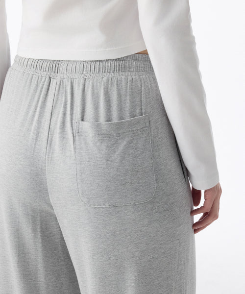 MUSINSA STANDARD WOMAN MUSINSA STANDARD WOMAN Women's Jersey Wide Lounge Pants [Medium Gray]