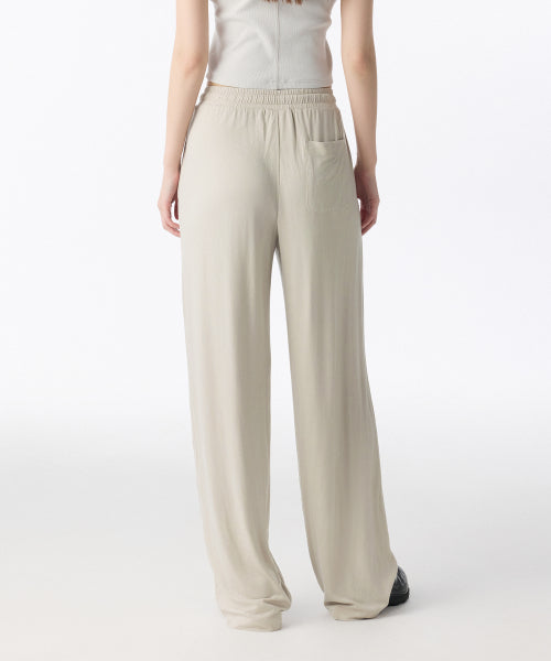 MUSINSA STANDARD WOMAN MUSINSA STANDARD WOMAN Women's Jersey Wide Lounge Pants (Light Beige)
