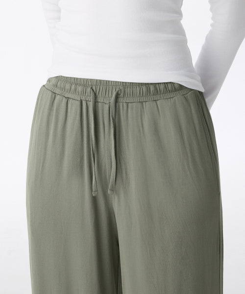 MUSINSA STANDARD WOMAN MUSINSA STANDARD WOMAN Women's Jersey Wide Lounge Pants Khaki Gray