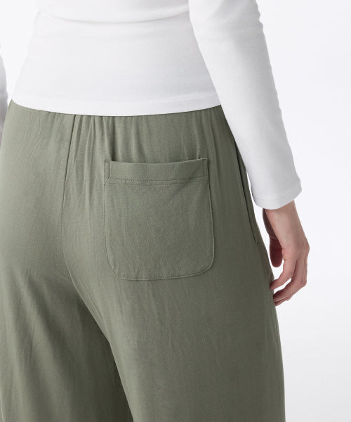 MUSINSA STANDARD WOMAN MUSINSA STANDARD WOMAN Women's Jersey Wide Lounge Pants Khaki Gray