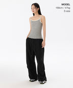 MUSINSA STANDARD WOMAN MUSINSA STANDARD WOMAN T-Shirt Women's Narrow Stripe String Sleeveless Top (Size M)